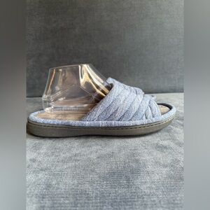 Isotoner Andrea Slide Slip On Women’s Slippers SZ 9.5-10 Light Blue Cushioned
